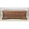 ANTICA CASSAPANCA LEGNO NOCE PANCA BAULE EPOCA 1800 NEOCLASSICA ROBUSTA EPOCA