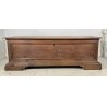 ANTICA CASSAPANCA LEGNO NOCE PANCA BAULE EPOCA 1800 NEOCLASSICA ROBUSTA EPOCA