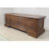 ANTICA CASSAPANCA LEGNO NOCE PANCA BAULE EPOCA 1800 NEOCLASSICA ROBUSTA EPOCA