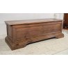 ANTICA CASSAPANCA LEGNO NOCE PANCA BAULE EPOCA 1800 NEOCLASSICA ROBUSTA EPOCA