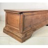 ANTICA CASSAPANCA LEGNO NOCE PANCA BAULE EPOCA 1800 NEOCLASSICA ROBUSTA EPOCA