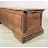 ANTICA CASSAPANCA LEGNO NOCE PANCA BAULE EPOCA 1800 NEOCLASSICA ROBUSTA EPOCA