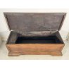 ANTICA CASSAPANCA LEGNO NOCE PANCA BAULE EPOCA 1800 NEOCLASSICA ROBUSTA EPOCA