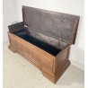 ANTICA CASSAPANCA LEGNO NOCE PANCA BAULE EPOCA 1800 NEOCLASSICA ROBUSTA EPOCA