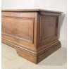 ANTICA CASSAPANCA LEGNO NOCE PANCA BAULE EPOCA 1800 NEOCLASSICA ROBUSTA EPOCA