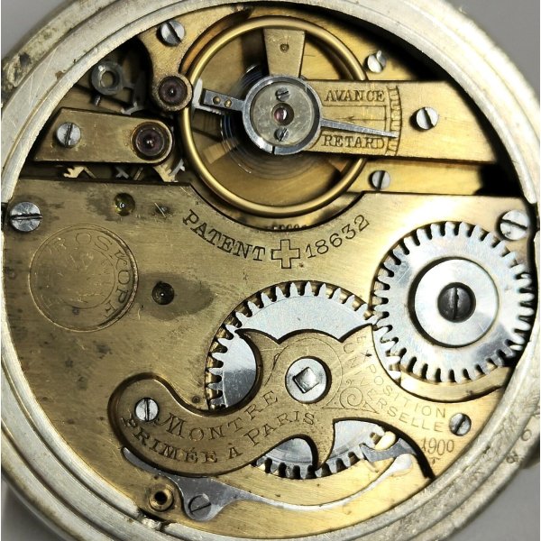 ANTICO OROLOGIO TASCA F. E. Roskopf LEGITIME epoca 900 TASCHINO Old Pocket Watch
