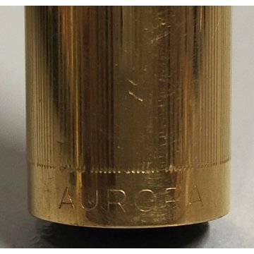 PENNA STILOGRAFICA Aurora 888P nero LAMINATA ORO OLD GOLDEN FOUNTAIN PEN plume