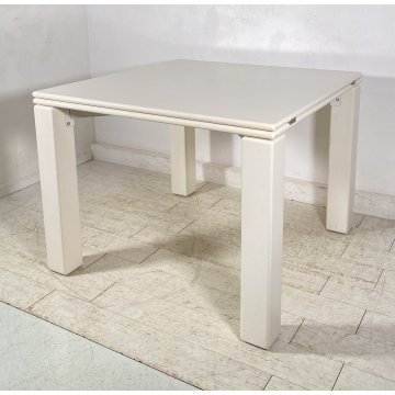 TAVOLO PRANZO DESIGN ANNI 90 METALLO ALLUNGABILE A LIBRO VINTAGE TABLE SALOTTO