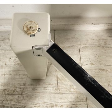 TAVOLO PRANZO DESIGN ANNI 90 METALLO ALLUNGABILE A LIBRO VINTAGE TABLE SALOTTO