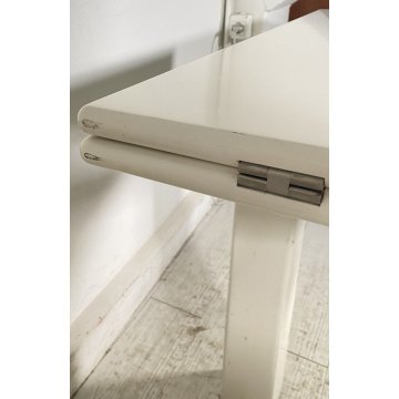 TAVOLO PRANZO DESIGN ANNI 90 METALLO ALLUNGABILE A LIBRO VINTAGE TABLE SALOTTO