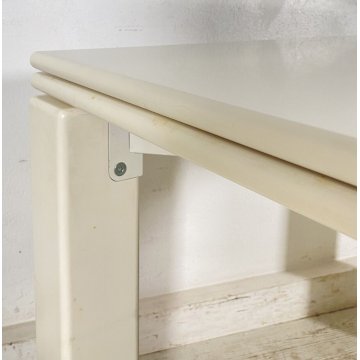 TAVOLO PRANZO DESIGN ANNI 90 METALLO ALLUNGABILE A LIBRO VINTAGE TABLE SALOTTO