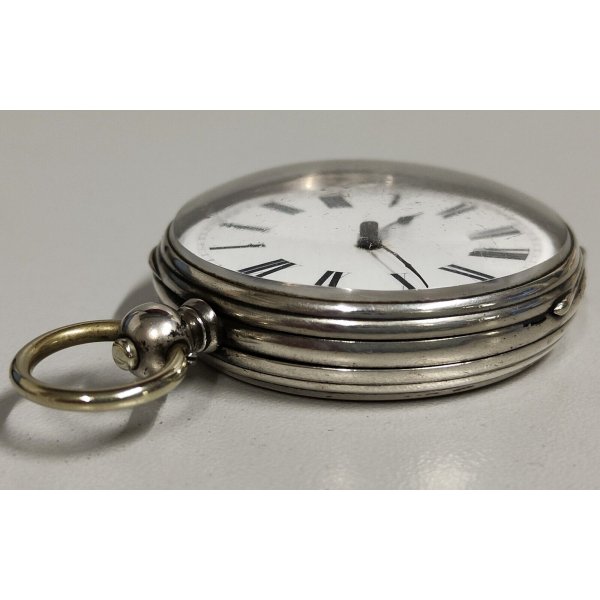 ANTICO OROLOGIO TASCA Vacheron CARICA Chiave ARGENTO 800 OLD SILVER POCKET  WATCH