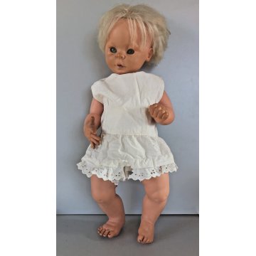 BAMBOLA FURGA GIULIETTA VINTAGE DOLL CAPELLI BIONDI OCCHI CHIARI 52 cm/h  '60s