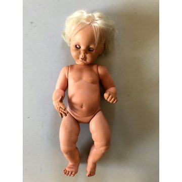 BAMBOLA FURGA GIULIETTA VINTAGE DOLL CAPELLI BIONDI OCCHI CHIARI 52 cm/h  '60s
