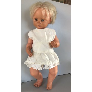 BAMBOLA FURGA GIULIETTA VINTAGE DOLL CAPELLI BIONDI OCCHI CHIARI 52 cm/h  '60s