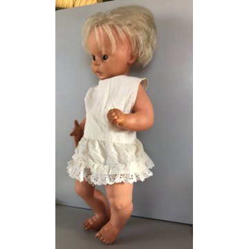 BAMBOLA FURGA GIULIETTA VINTAGE DOLL CAPELLI BIONDI OCCHI CHIARI 52 cm/h  '60s