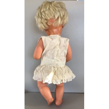 BAMBOLA FURGA GIULIETTA VINTAGE DOLL CAPELLI BIONDI OCCHI CHIARI 52 cm/h  '60s