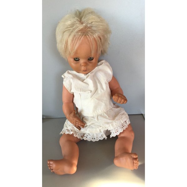 Poupée Vintage Années 60 - Sans Marque - 37 Cm - Corps Souple ? - Italie