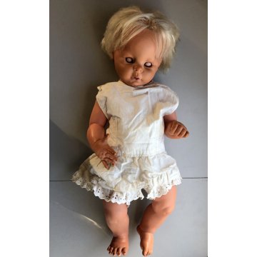 BAMBOLA FURGA GIULIETTA VINTAGE DOLL CAPELLI BIONDI OCCHI CHIARI 52 cm/h  '60s