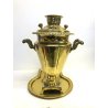 ANTICO Samovar OTTONE ORNATO TIMBRATO NUMERATO VASSOIO BOWL FINE '800 PRIMO '900