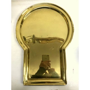 ANTICO Samovar OTTONE ORNATO TIMBRATO NUMERATO VASSOIO BOWL FINE '800 PRIMO '900