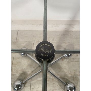 TAVOLO SALOTTO VINTAGE RUOTE SPACE AGE Allegri Parma ANNI 70 REGOLABILE DESIGN