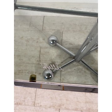 TAVOLO SALOTTO VINTAGE RUOTE SPACE AGE Allegri Parma ANNI 70 REGOLABILE DESIGN