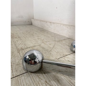 TAVOLO SALOTTO VINTAGE RUOTE SPACE AGE Allegri Parma ANNI 70 REGOLABILE DESIGN