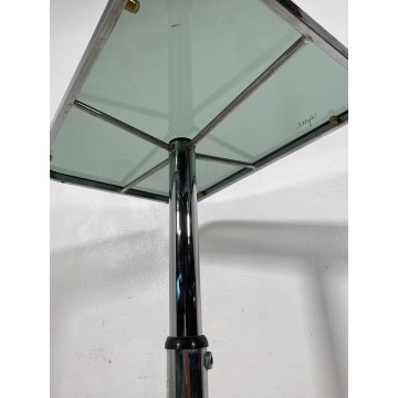 TAVOLO SALOTTO VINTAGE RUOTE SPACE AGE Allegri Parma ANNI 70 REGOLABILE DESIGN