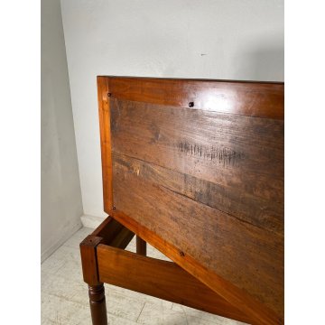 TAVOLO PORTAFOGLIO 2 cassetti LEGNO CILIEGIO EPOCA 1800 GAMBA BOTTIGLIA 67X220