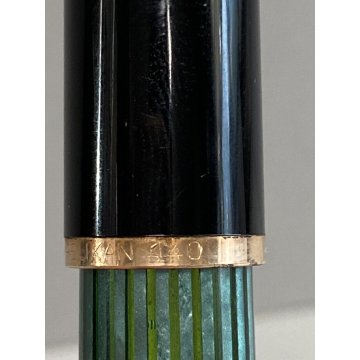 PENNA STILOGRAFICA 140 PELIKAN FOUNTAIN PEN VINTAGE OLD STILO GREEN STRIPED BOX