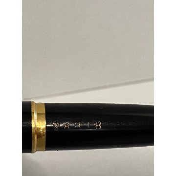 PENNA PARKER 45 STILOGRAFICA FOUNTAIN PEN DORATA PEN STILO FUNZIONANTE anni 70