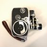 CINEPRESA ANALOGICA Paillard Bolex D8L 8mm + 3 OBIETTIVI PISTOLGRIP CUSTODIA '50