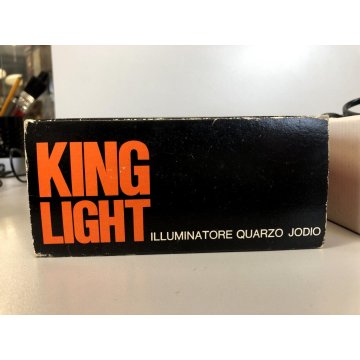 ILLUMINATORE LAMPADA Quarzo Iodio KING LIGHT originale anni '70 1000 Watt 3400°k