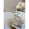 PORCELANA UNTER WEISS BACH DONNA CON FIORI VINTAGE anni 70 CERAMICA BISCUIT