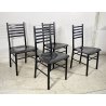 SET 4 SEDIE MODERNE FERRO STILE CHIAVARINE SALOTTO CHAIR SALA PRANZO VINTAGE OLD