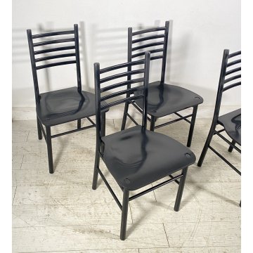 SET 4 SEDIE MODERNE FERRO STILE CHIAVARINE SALOTTO CHAIR SALA PRANZO VINTAGE OLD