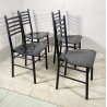 SET 4 SEDIE MODERNE FERRO STILE CHIAVARINE SALOTTO CHAIR SALA PRANZO VINTAGE OLD