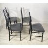 SET 4 SEDIE MODERNE FERRO STILE CHIAVARINE SALOTTO CHAIR SALA PRANZO VINTAGE OLD