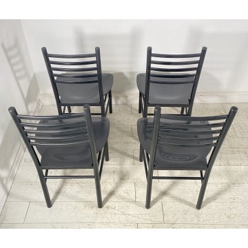 SET 4 SEDIE MODERNE FERRO STILE CHIAVARINE SALOTTO CHAIR SALA PRANZO VINTAGE OLD