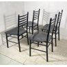 SET 4 SEDIE MODERNE FERRO STILE CHIAVARINE SALOTTO CHAIR SALA PRANZO VINTAGE OLD