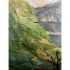 QUADRO OLIO Andina Marino PAESAGGIO MONTANO NAIF Lago Como VISTA DA Boffalora 45