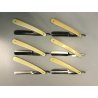 RARO ANTICO SET BARBA SHEFFIELD 6 RASOIO George Butler & Co CUSTODIA ENGLAND 800