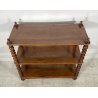 ANTICA ETAGERE LEGNO NOCE LIBRERIA CREDENZA 1800 EPOCA ROCCHETTO ESPOSITORE OLD