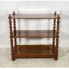 ANTICA ETAGERE LEGNO NOCE LIBRERIA CREDENZA 1800 EPOCA ROCCHETTO ESPOSITORE OLD