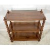 ANTICA ETAGERE LEGNO NOCE LIBRERIA CREDENZA 1800 EPOCA ROCCHETTO ESPOSITORE OLD