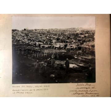 ANTICA FOTO AUTOGRAFATA Guido Rey Dolina del carso Veliki OMAGGIO Rabezzana 1916