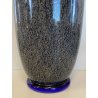 GRANDE VASO VETRO Murano MILA SCHON By Art SABBIATO Anni 80' NERO E BLU DESIGN