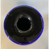 GRANDE VASO VETRO Murano MILA SCHON By Art SABBIATO Anni 80' NERO E BLU DESIGN