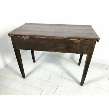ANTICA CONSOLE CARLO X TAVOLINO NOCE MASSELLO RIBALTA APRIBILE EPOCA 800 IMPERO